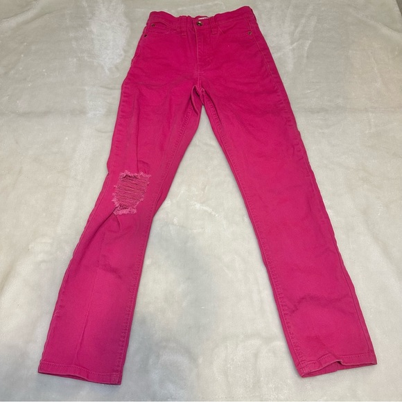 Celebrity Pink High Waist Pink Distressed Jeans Size 1/25 - Picture 1 of 11
